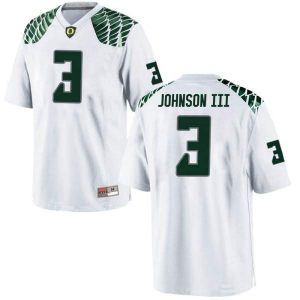 Youth-Johnny-Johnson-III-Oregon-Ducks-Game-White-Football-College-Jersey