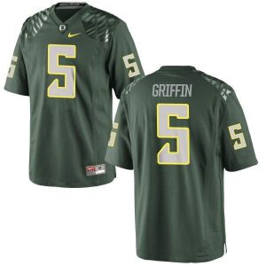 Youth-Taj-Griffin-Oregon-Ducks-Authentic-Green-Football-Jersey